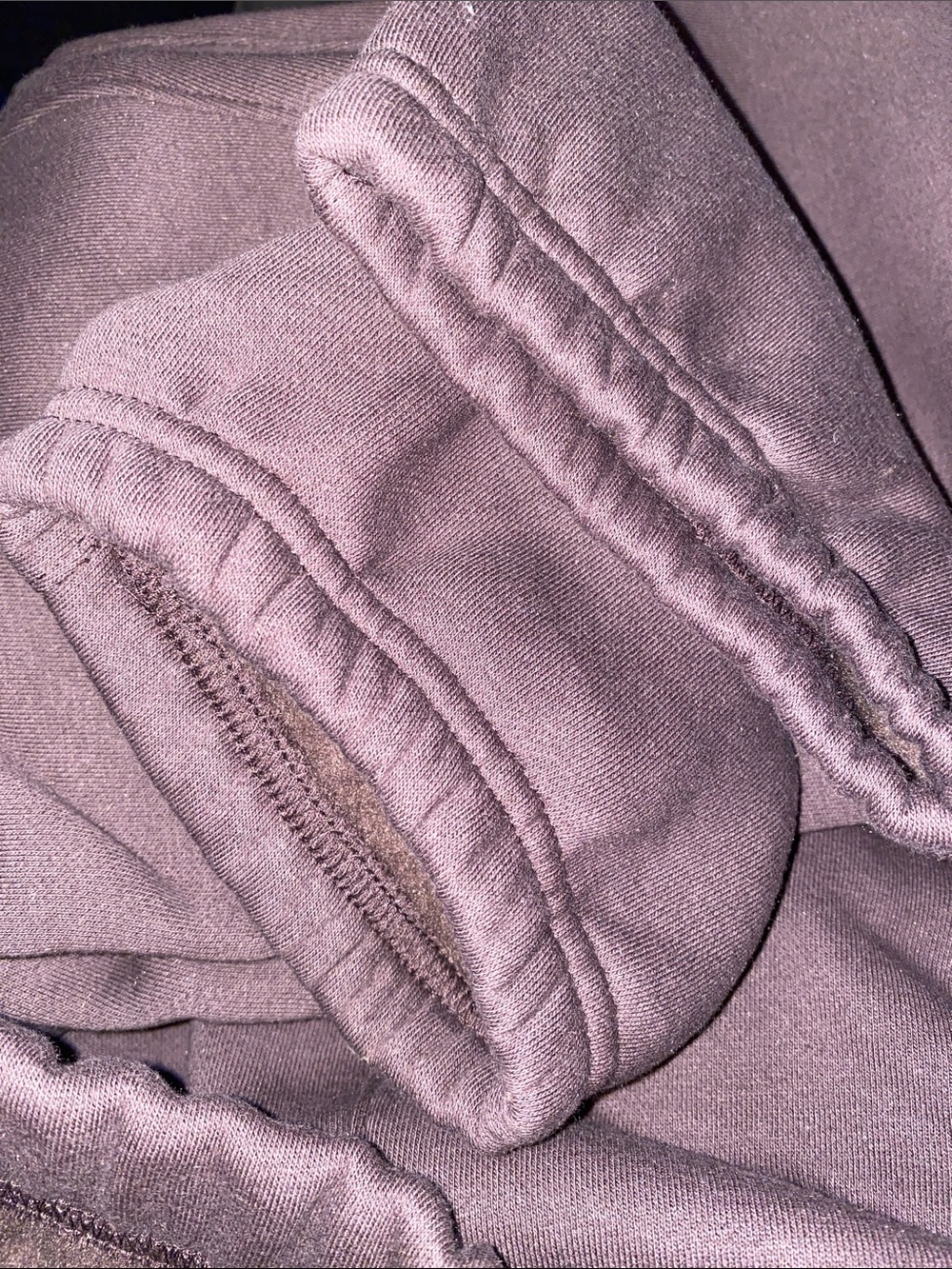 NEW XL Fear of God Essentials Cuffed plum Sweatpants - Picture 7 of 7